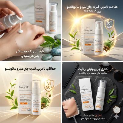 کرم ضد آفتاب مارگریت پوست چربSPF50+